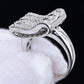 18K White Gold Diamond Ring 1.35 TCW Ring Size 7 GIA Certified