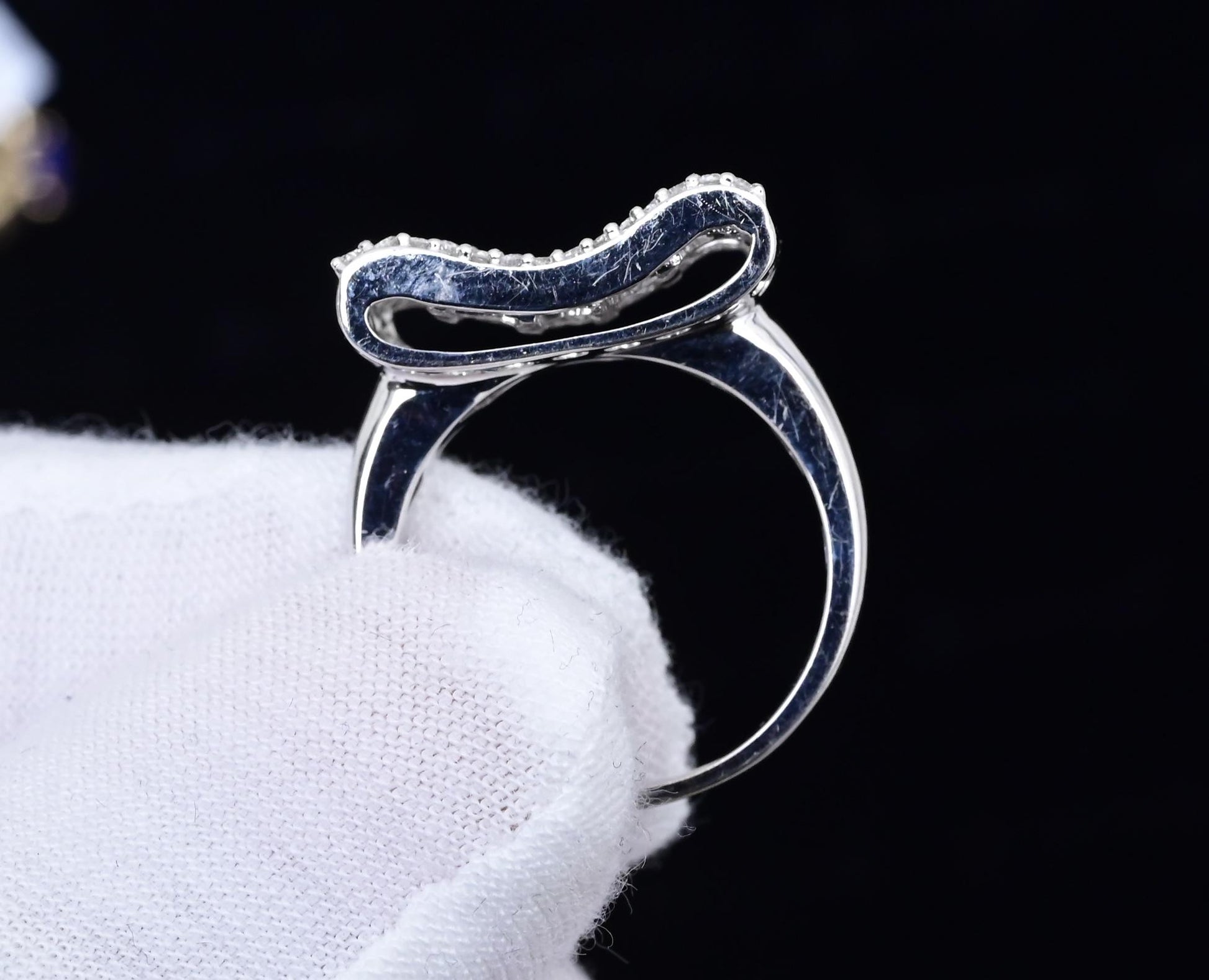18K White Gold Diamond Ring 1.35 TCW Ring Size 7 GIA Certified