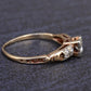 14K Multi-Color Gold Diamond Ring IGI Certified Ring Size 5.75