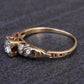 14K Multi-Color Gold Diamond Ring IGI Certified Ring Size 5.75