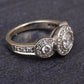 14K White Gold Natural Diamond Ring .92 Carats IGI Certified $3460 Retail Value