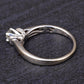 14K White Gold Diamond Ring IGI Certified Ring Size 9