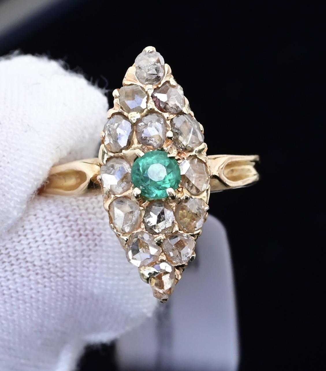 Antique 18K Yellow Gold Ring Art Deco/Edwardian Era Ring Size 5.25