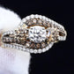14K Yellow Gold “Past Present Future” IGI Certified Diamond Ring 1.55 Ct Size 7