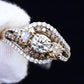 14K Yellow Gold “Past Present Future” IGI Certified Diamond Ring 1.55 Ct Size 7