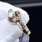 14K Yellow Gold “Past Present Future” IGI Certified Diamond Ring 1.55 Ct Size 7