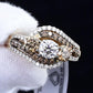 14K Yellow Gold “Past Present Future” IGI Certified Diamond Ring 1.55 Ct Size 7