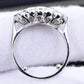 18K White Gold Diamond Ring 1.05 TCW G Color Ring Size 5 GIA Certified