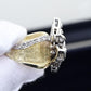 14K Yellow & White Gold Butterfly Ring IGI Certified .70 Carats Ring Size 5.5