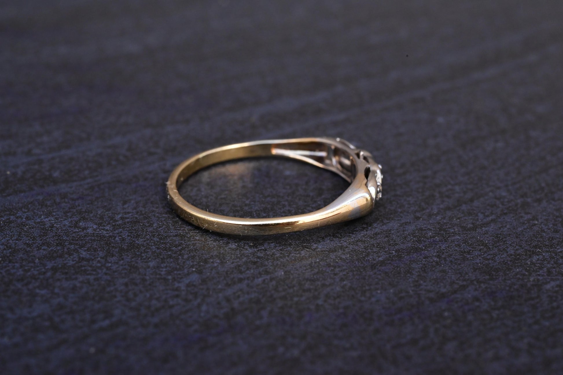 14K Multi Gold Diamond Ring Band IGI Certified Ring Size 10.25