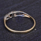 14K Multi Gold Diamond Ring Band IGI Certified Ring Size 10.25