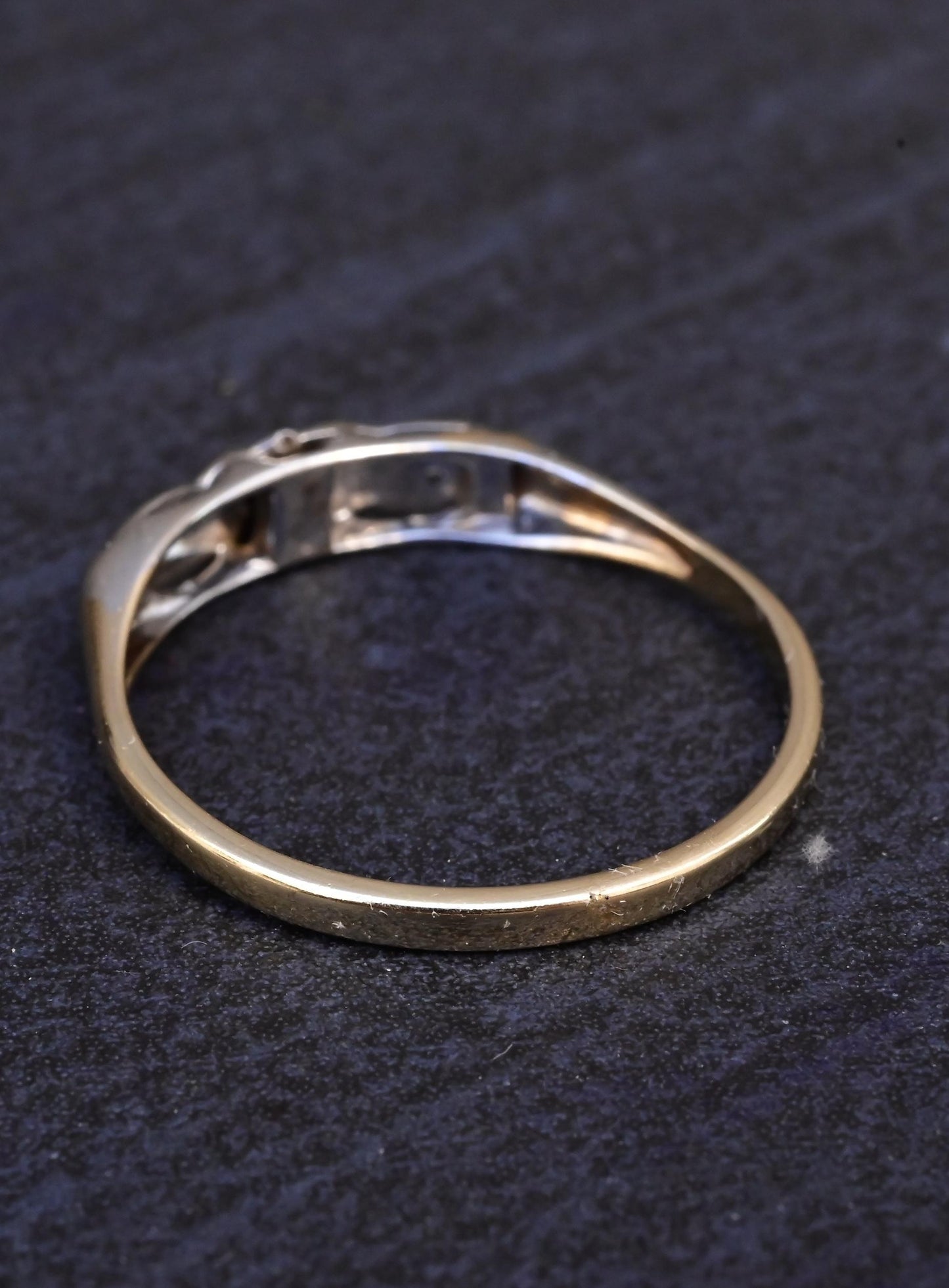 14K Multi Gold Diamond Ring Band IGI Certified Ring Size 10.25