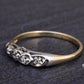 14K Multi Gold Diamond Ring Band IGI Certified Ring Size 10.25