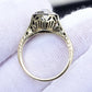 GIA Certified Antique Engagement Ring .88 Carat Old Euro VS Clarity G Color