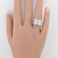 18K White Gold Diamond Ring 1.35 TCW Ring Size 7 GIA Certified