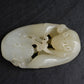 Antique Chinese Carved White Jade Toggle 60.97g – Mythical Beast 3" x 1.75"