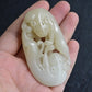 Antique Chinese Carved White Jade Toggle 60.97g – Mythical Beast 3" x 1.75"