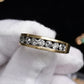 Fabulous 14K Yellow Gold Band With Natural Diamonds .90 Carats IGI Certified