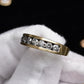 Fabulous 14K Yellow Gold Band With Natural Diamonds .90 Carats IGI Certified