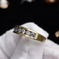 Fabulous 14K Yellow Gold Band With Natural Diamonds .90 Carats IGI Certified