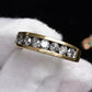 Fabulous 14K Yellow Gold Band With Natural Diamonds .90 Carats IGI Certified