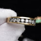 Fabulous 14K Yellow Gold Band With Natural Diamonds .90 Carats IGI Certified