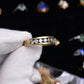 Fabulous 14K Yellow Gold Band With Natural Diamonds .90 Carats IGI Certified