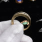Fabulous 14K Yellow Gold Band With Natural Diamonds .90 Carats IGI Certified