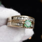 14K Two-Tone Gold Emerald & Diamond Ring, IGI Certified, 5.01g
