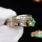 14K Two-Tone Gold Emerald & Diamond Ring, IGI Certified, 5.01g