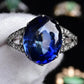 Rare Art Deco Period Sapphire & Diamond Ring With IGI Report