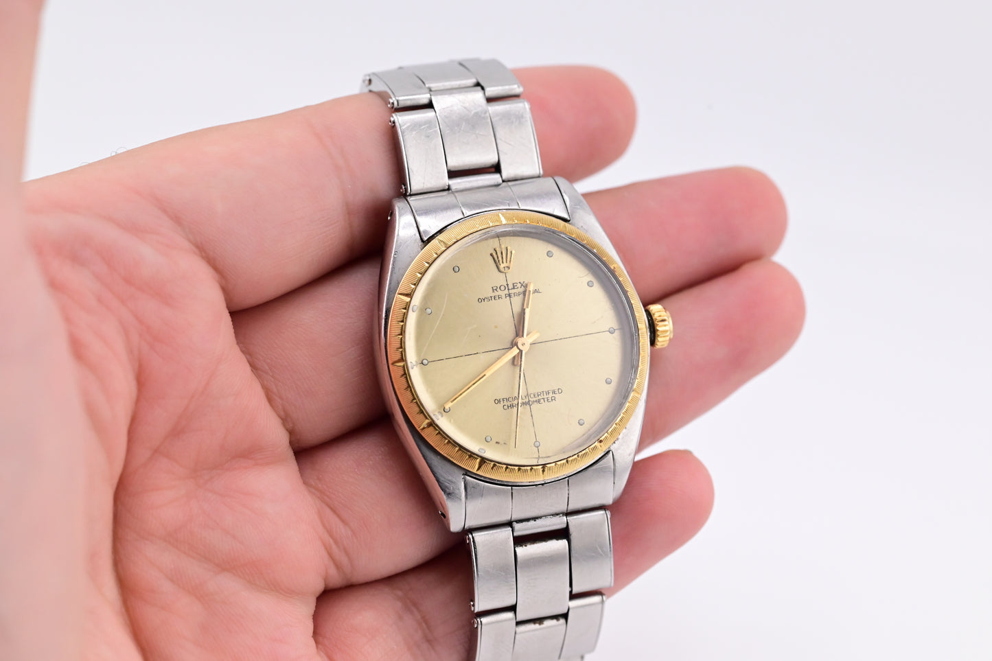 1965 Rolex Ref 1008 Zephyr Oyster Perpetual Watch
