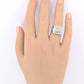 Art Deco GIA 1.00 Carat M Color VS2 Diamond Ring 14K White Gold Ring Size 5.75
