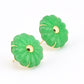 14K Yellow Gold Natural Jade Jadeite Earrings 6.4 DWT IGI Certified