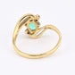14K Yellow Gold Emerald & Diamond Ring .75 Carat Emerald IGI Certified Size 5.75