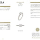 Platinum Diamond Ring GIA Certified 0.70 Center Stone D Color SI1 Ring Size 6