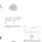 IGI Certified 14K White Gold Geometric Diamond Ring – 0.75 TCW, Size 8