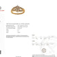 IGI Certified 14K Yellow & White Gold Diamond Cluster Ring – 0.25ct, Size 6.75