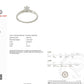 IGI Certified 14K White Gold Solitaire Diamond Ring – 0.45ct, Size 7.5