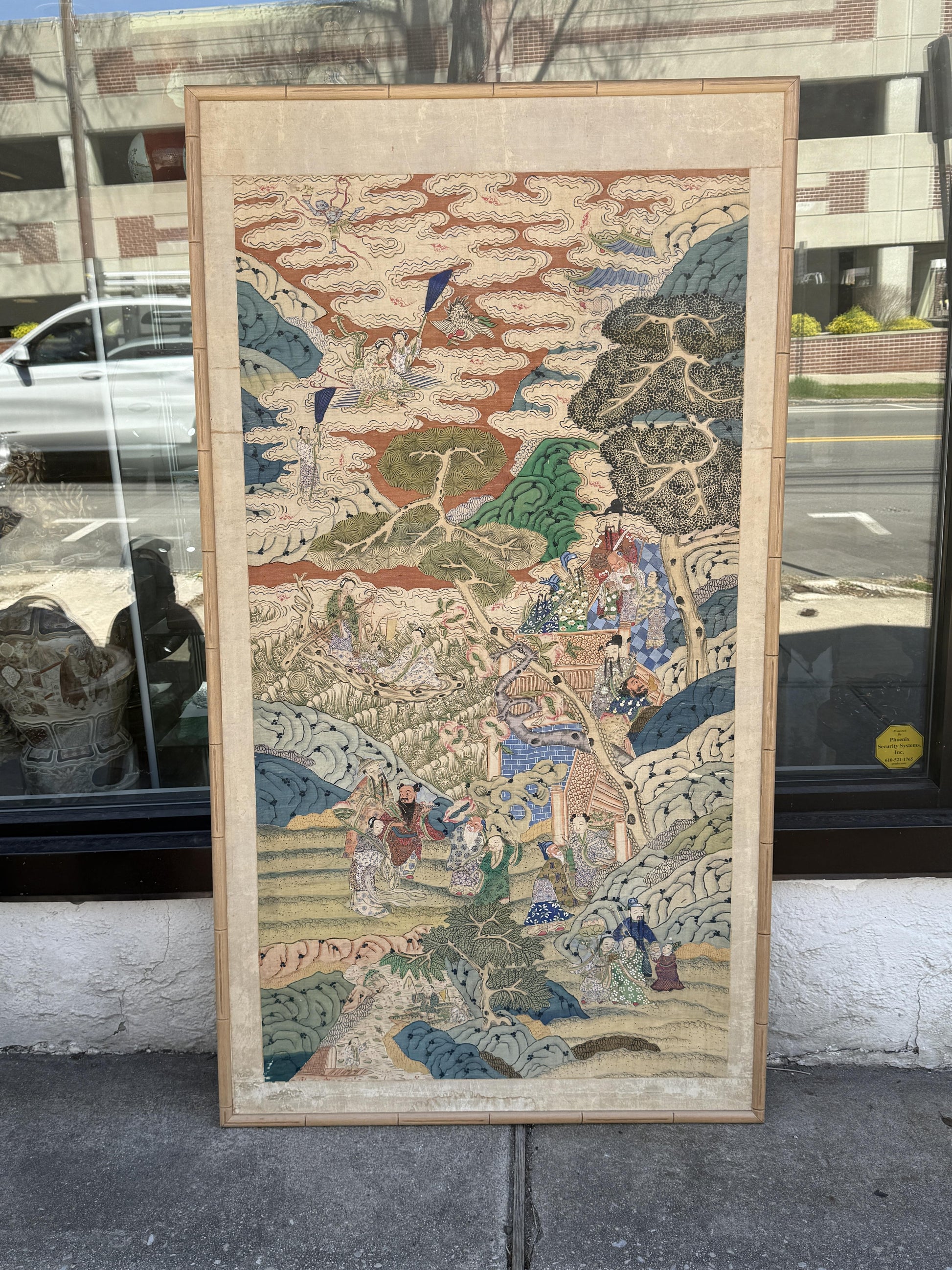 Early 20th Century Chinese Silk Kesi Panel – Immortal Figures