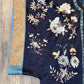 Late Qing Dynasty Silk Satin Robe with Couching and Satin Stitch Embroidery
