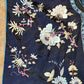 Late Qing Dynasty Silk Satin Robe with Couching and Satin Stitch Embroidery