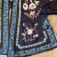 Late Qing Dynasty Silk Satin Robe with Couching and Satin Stitch Embroidery