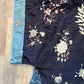 Late Qing Dynasty Silk Satin Robe with Couching and Satin Stitch Embroidery
