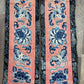 Late Qing Dynasty Silk Embroidery Sleeve Cuffs on Salmon-Pink Satin