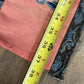 Late Qing Dynasty Silk Embroidery Sleeve Cuffs on Salmon-Pink Satin
