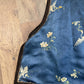 Late Qing Dynasty Silk Satin Vest with Crane and Floral Embroidery