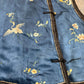 Late Qing Dynasty Silk Satin Vest with Crane and Floral Embroidery