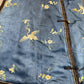 Late Qing Dynasty Silk Satin Vest with Crane and Floral Embroidery