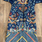 Late Qing Dynasty Embroidered Silk Dragon Robe